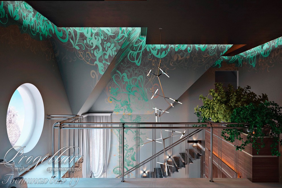 Загородный дом с двухсветной гостиной