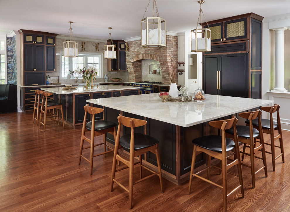 Example of a transitional kitchen design in Bridgeport