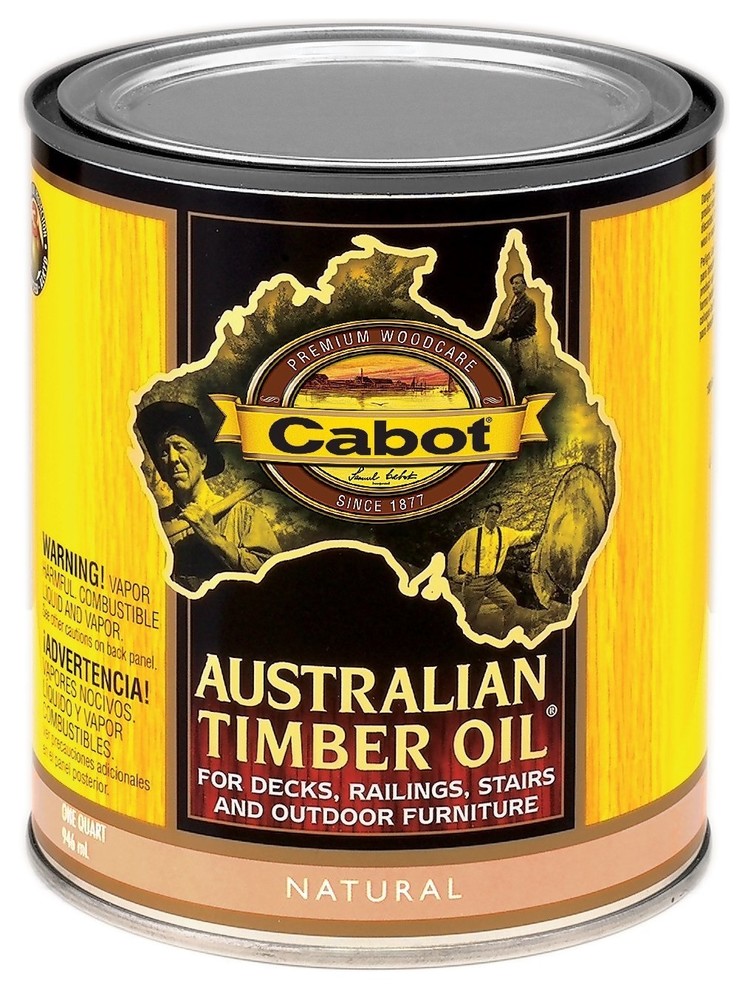 Cabot 3400 Australian Timber Oil formula, Natural, 1 Quart