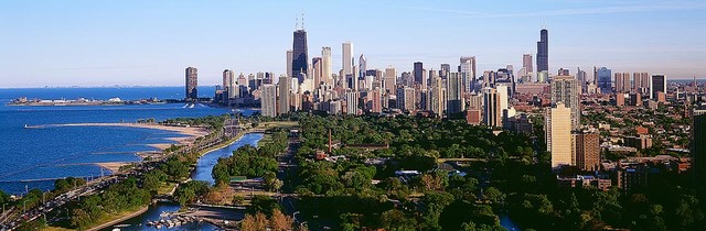 Skyline Of Chicago Wallpaper Wall Mural Self Adhesive Contemporary Wall Decals By Magic Murals Llc