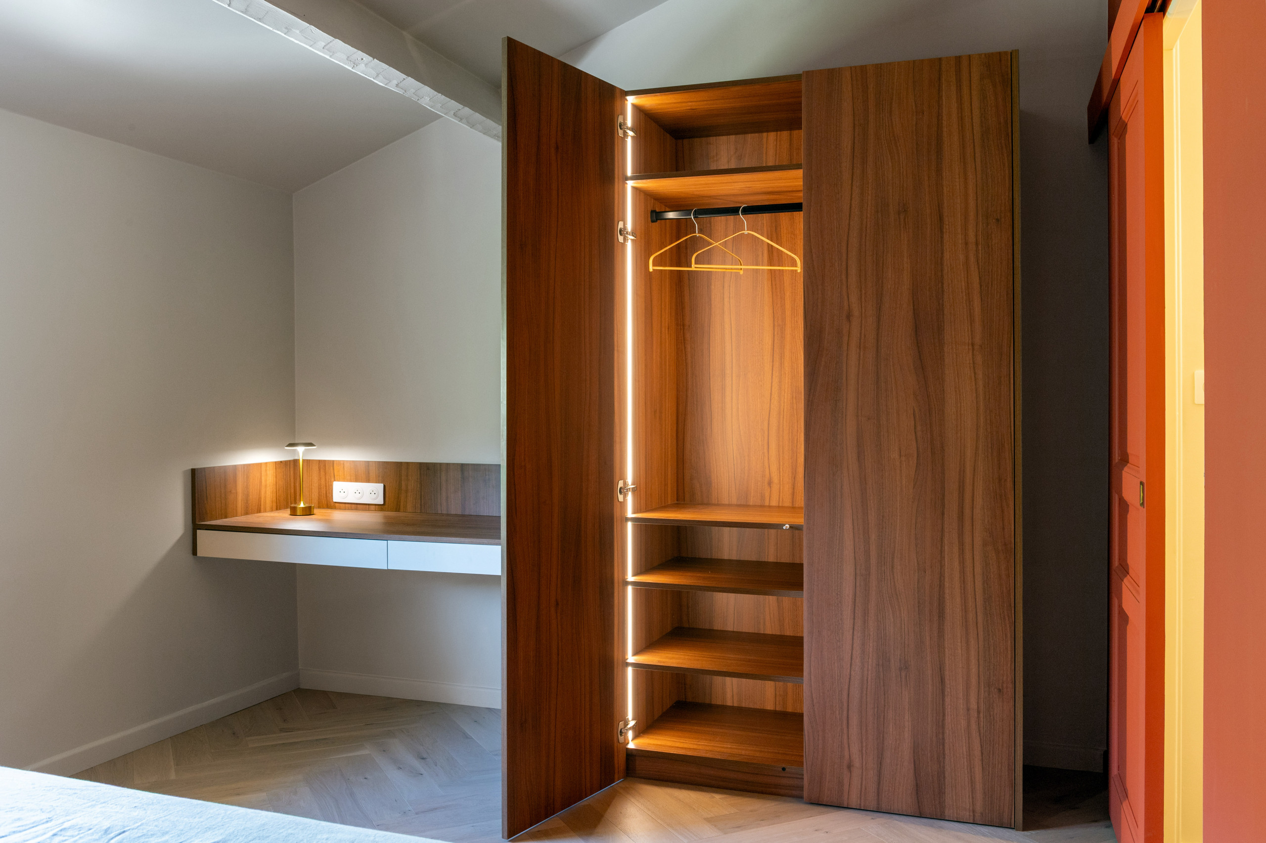 Chambre parentale travaux architecture d'interieure Sanary