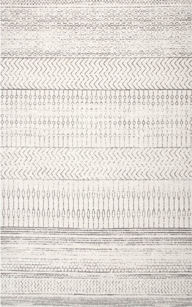 nuLOOM Nova Stripes Contemporary Area Rug, Gray, 5'x7'5"