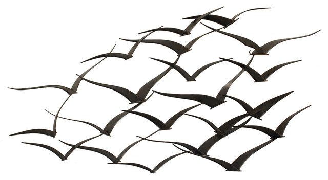 Urban Designs Handcrafted Flock Of Birds Metal Wall Art Urban Designs Handcrafted Flock Of Birds Metal Wall Art