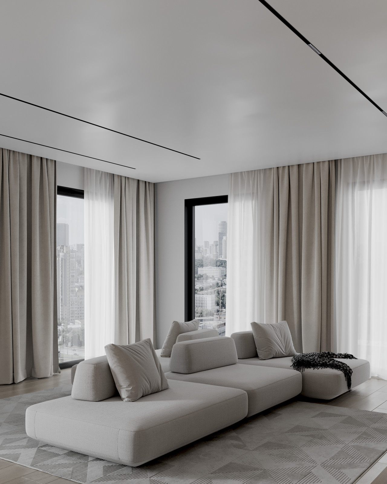 spacious modern apartment