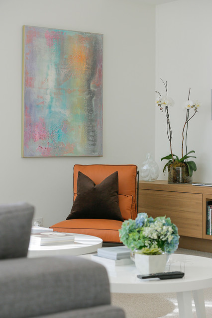Brighton East House contemporary-vardagsrum