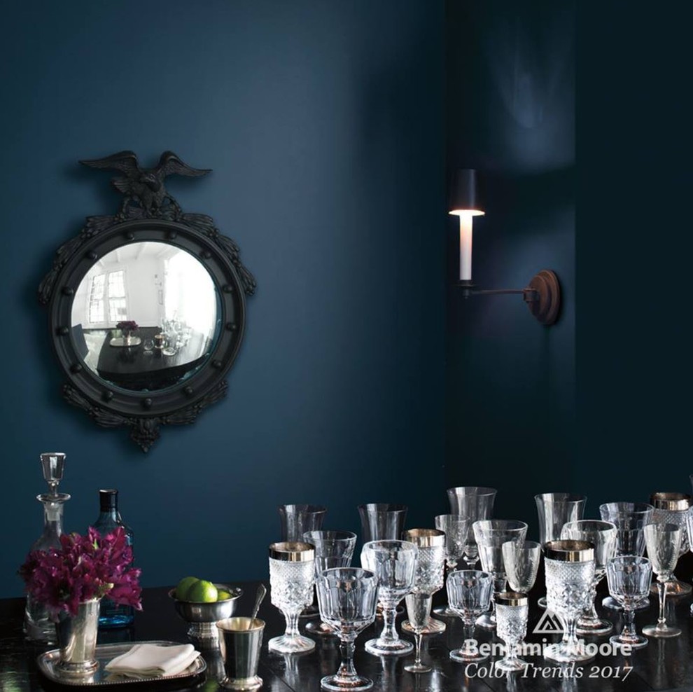 White or Black furniture for Navy Gentleman s Grey wall