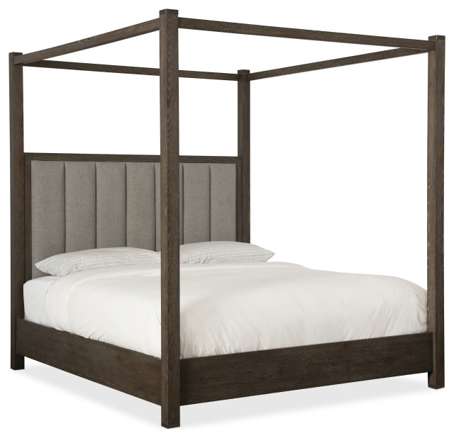 Miramar Aventura Jackson Cal King Poster Bed With Tall Posts Canopy Transitional Canopy Beds By Hooker Furniture Houzz