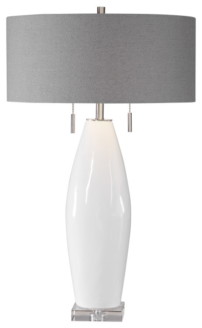 classic white table lamp