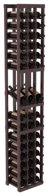 Redwood 3-Column Wine Cellar, Burgundy/Satin Finish