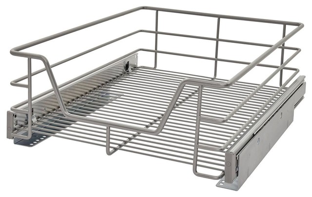 Pa Modern Kitchen Cupboard Organisers By Closetmaid Uk Premium Kitchen Pull Out Storage Basket 29 Cm