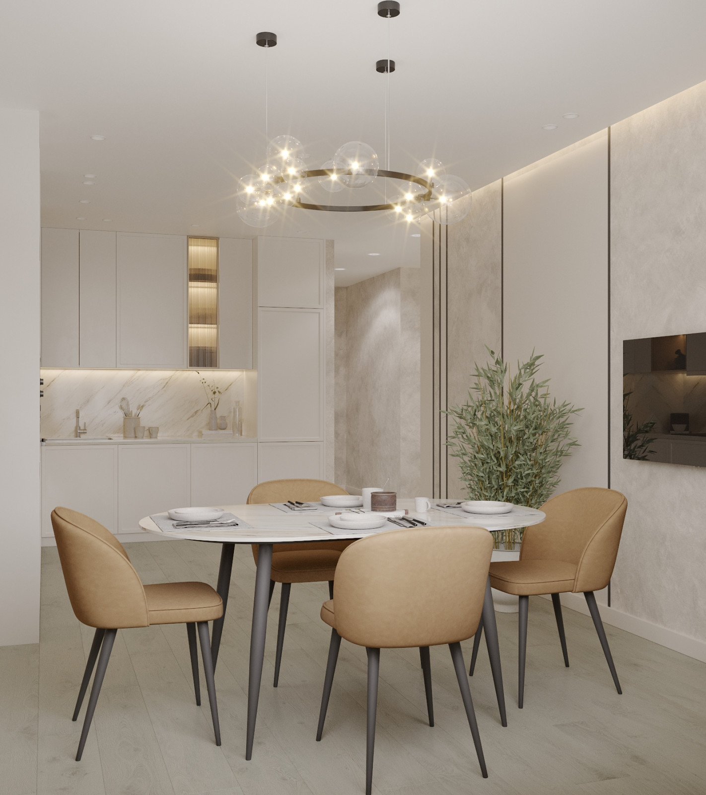 Светлая квартира в ЖК Галактика