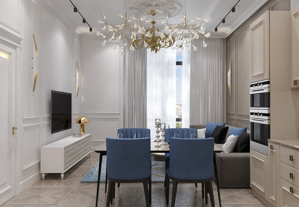 Проект квартиры в стиле неоклассика