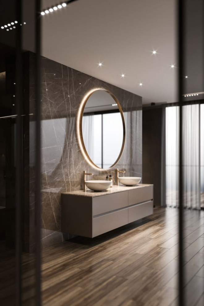 Design ideas for a large asian master bathroom in San Francisco.