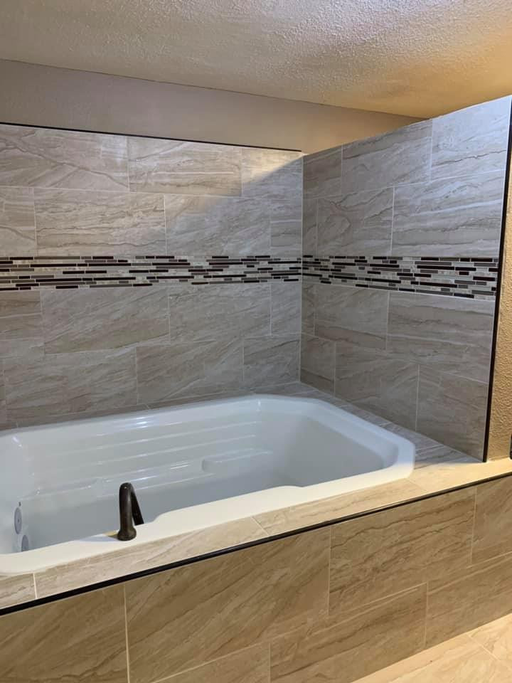 Industrial Modern | Tiled Tub Design