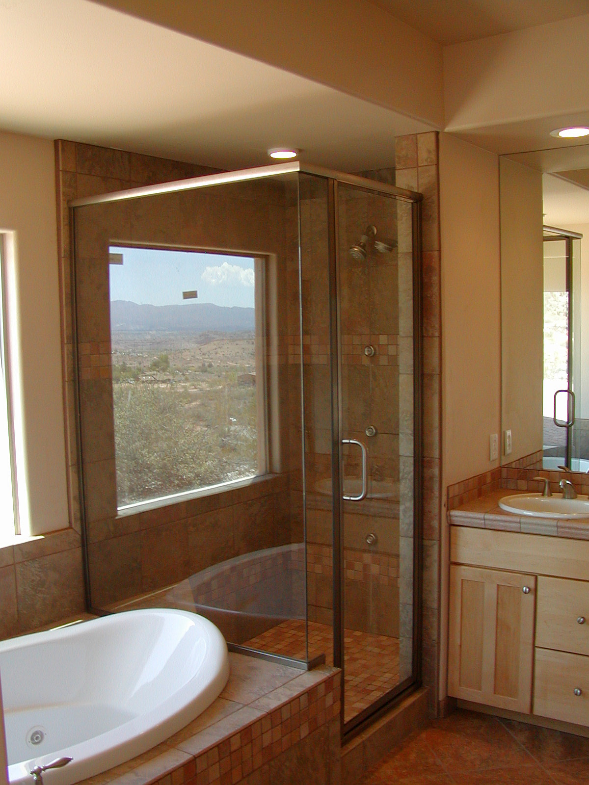 View shower in the Southwest