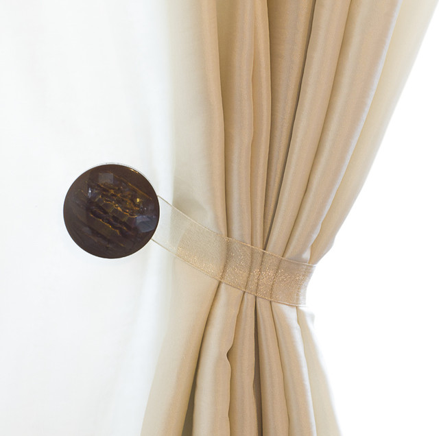 Curtain Clips, Tiebacks, or Holdbacks Set of 2 Gem Collection Contemporary Window