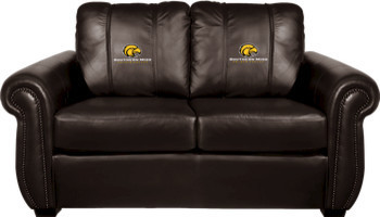 University of Southern Miss NCAA Chesapeake Brown Leather Loveseat