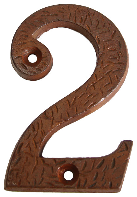 RCH Hardware Iron Rustic Country House Number, 3-Inch, Various Finishes ...