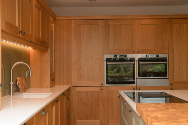 Solid Oak units. traditional-kitchen