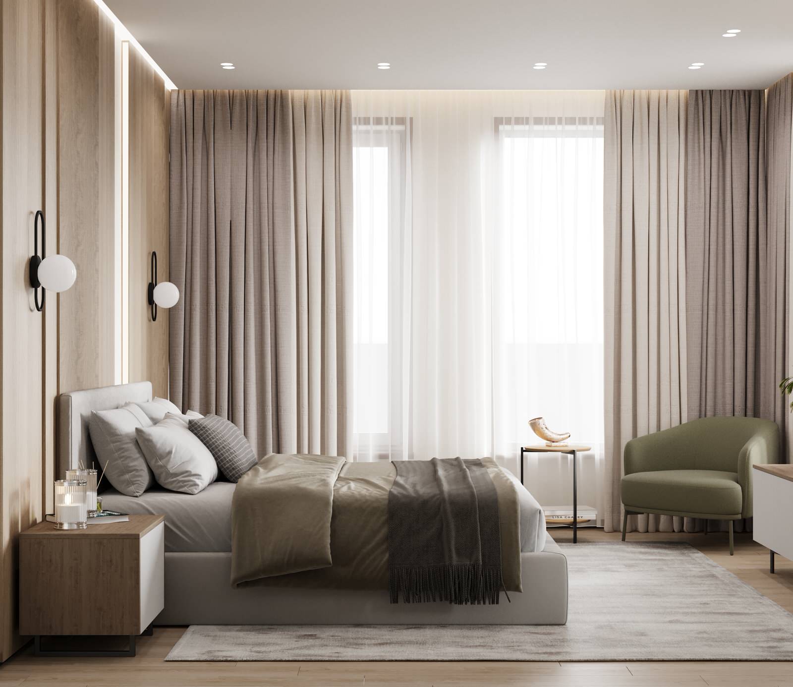 3 этаж частного жилого дома. Спальня.