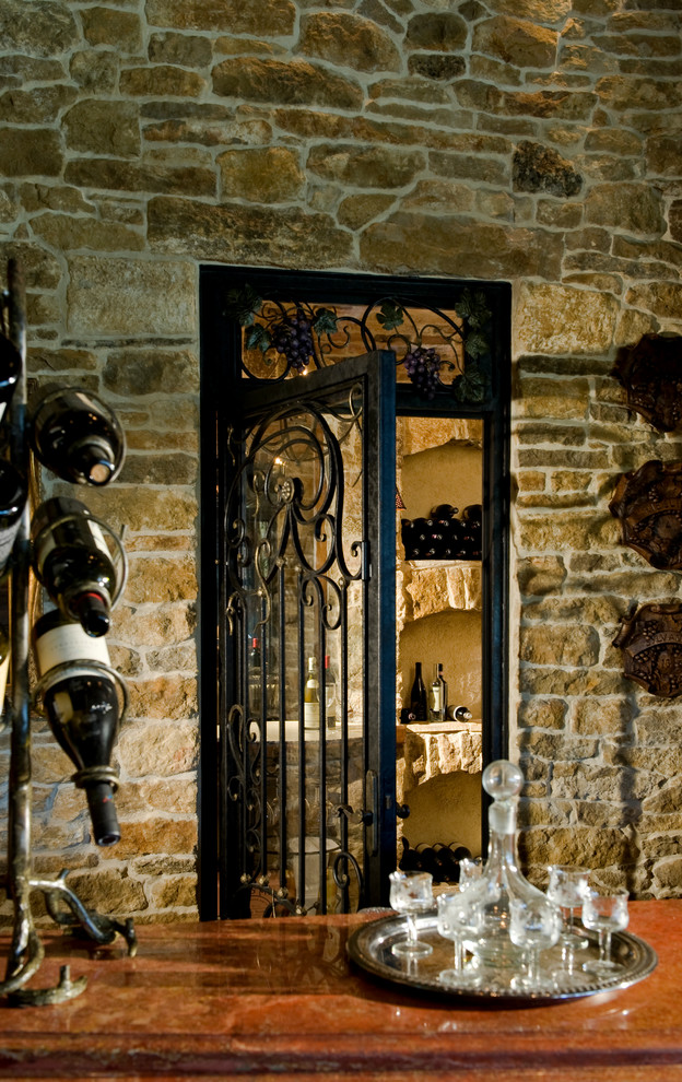 Inspiration for a traditional wine cellar in Miami.