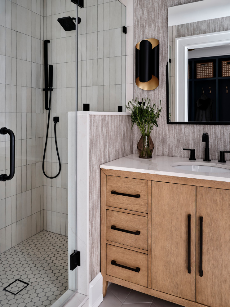 Franklin Custom Home Transitional Bathroom New York by Dawn