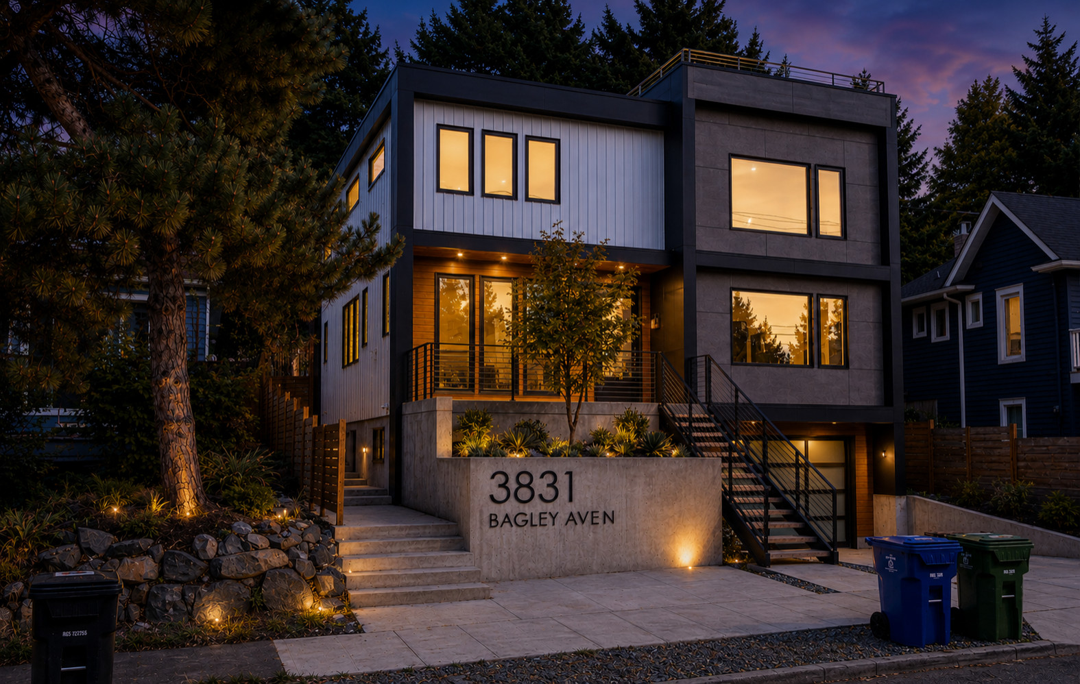 Modern Seattle Home with Rooftop City Views