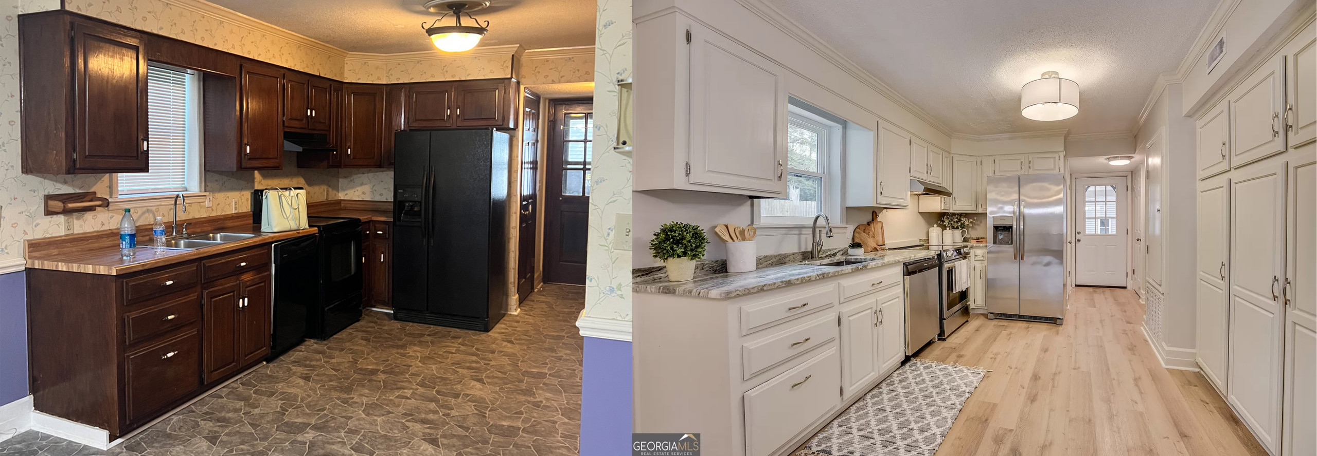 Hickory Oak Kitchen Before & After