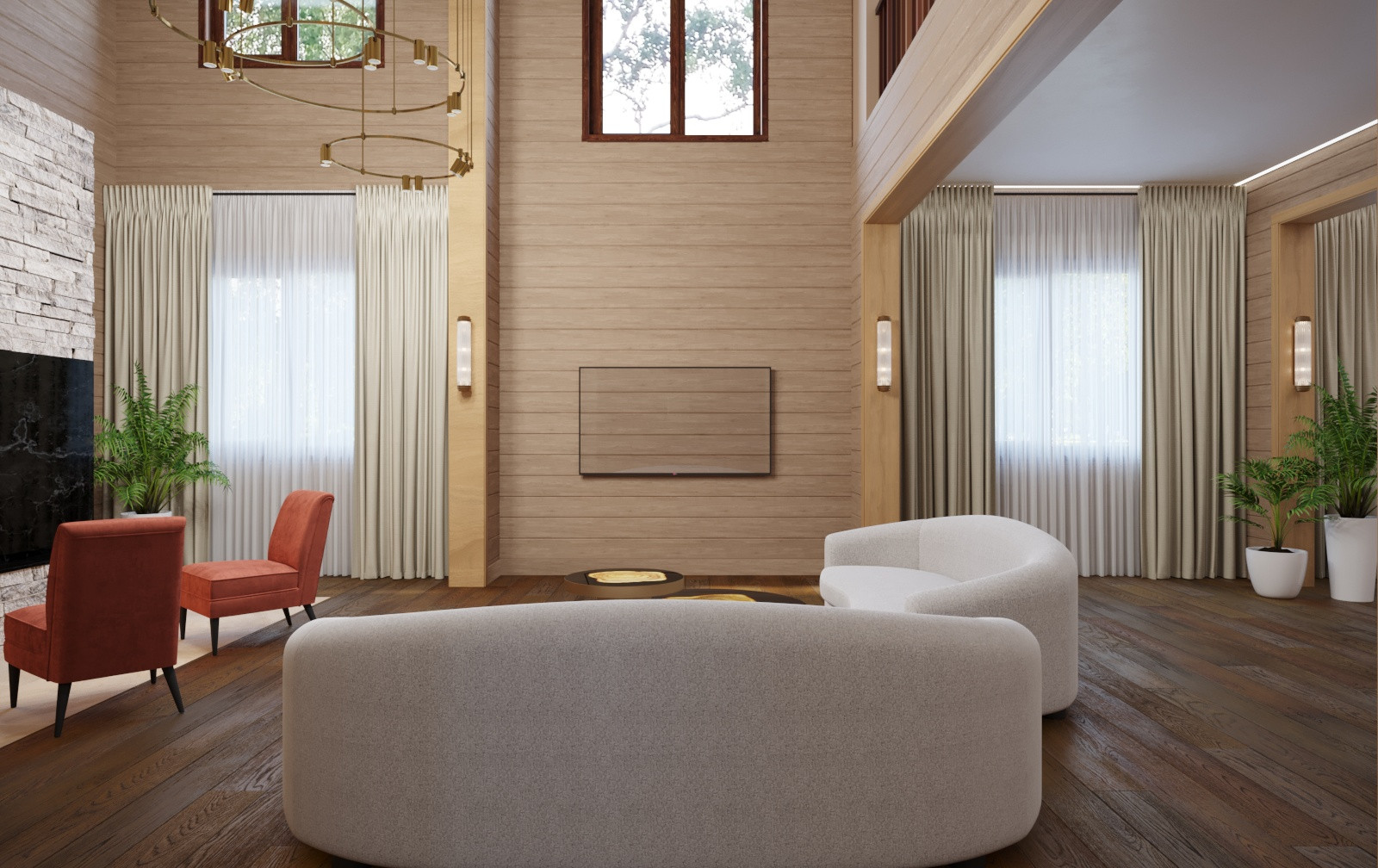 Просторный загородный дом