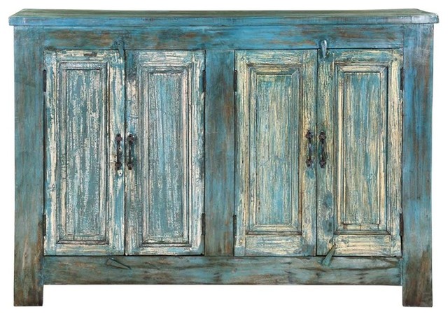 Pennsboro Distressed Reclaimed Wood 4 Door Rustic Storage Cabinet Farmhouse Cabinets By Sierra Living Concepts Pennsboro Distressed Reclaimed Wood 4, Rustic Storage Cabinets