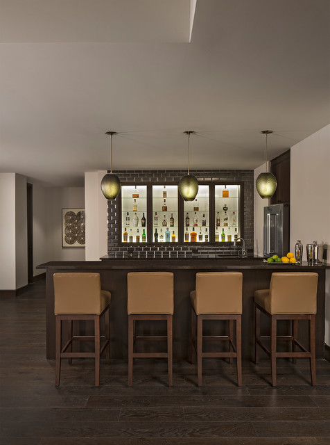 Prairie Modern Bar contemporary-home-bar