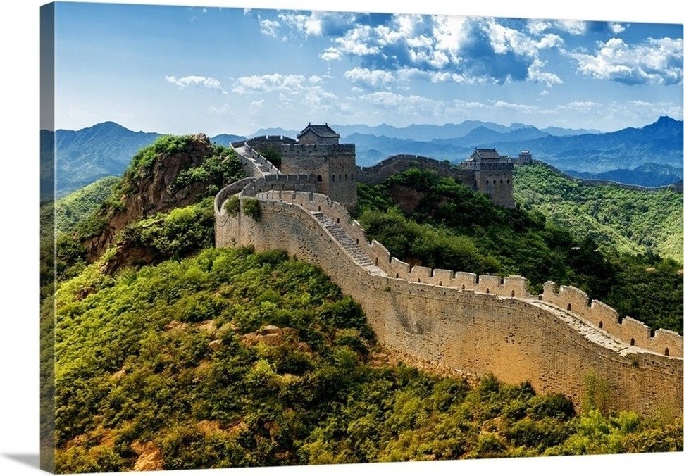 "Great Wall of China" Wrapped Canvas Art Print, 48"x32"x1.5"