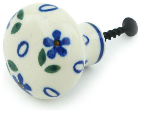 Polmedia Polish Pottery 1 Stoneware Drawer Pull Knob Farmhouse