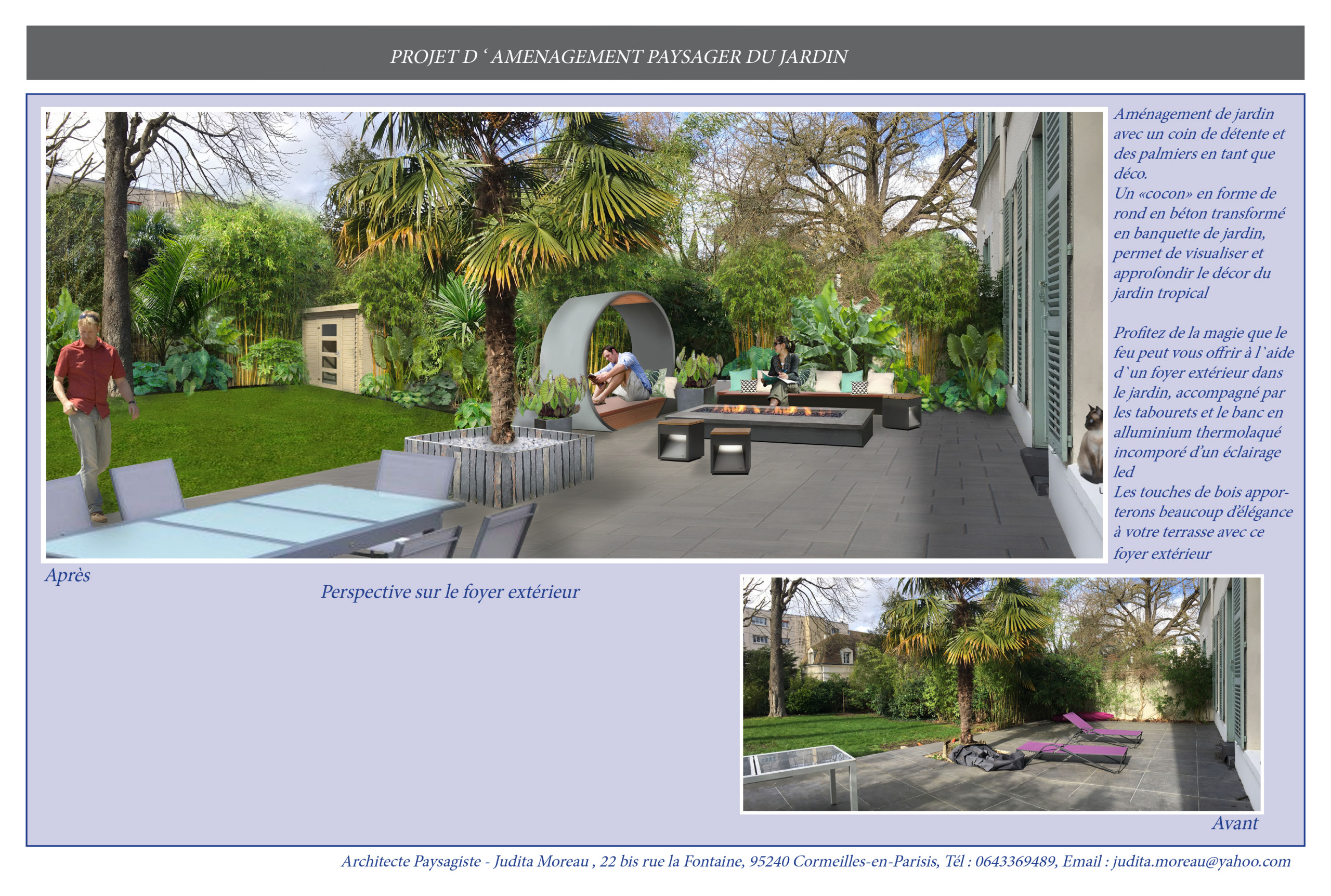 Réalisation d'un jardin tropical