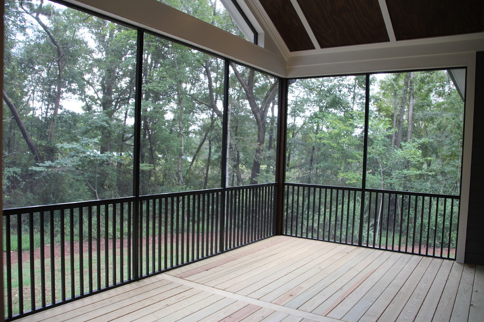 Photo of a large country backyard verandah in Raleigh.