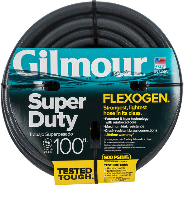 Gilmour 5 8 X100 Gray Flexogen Super Duty Hose Traditional Gilmour 5 8 X100 Gray Flexogen Super Duty Hose