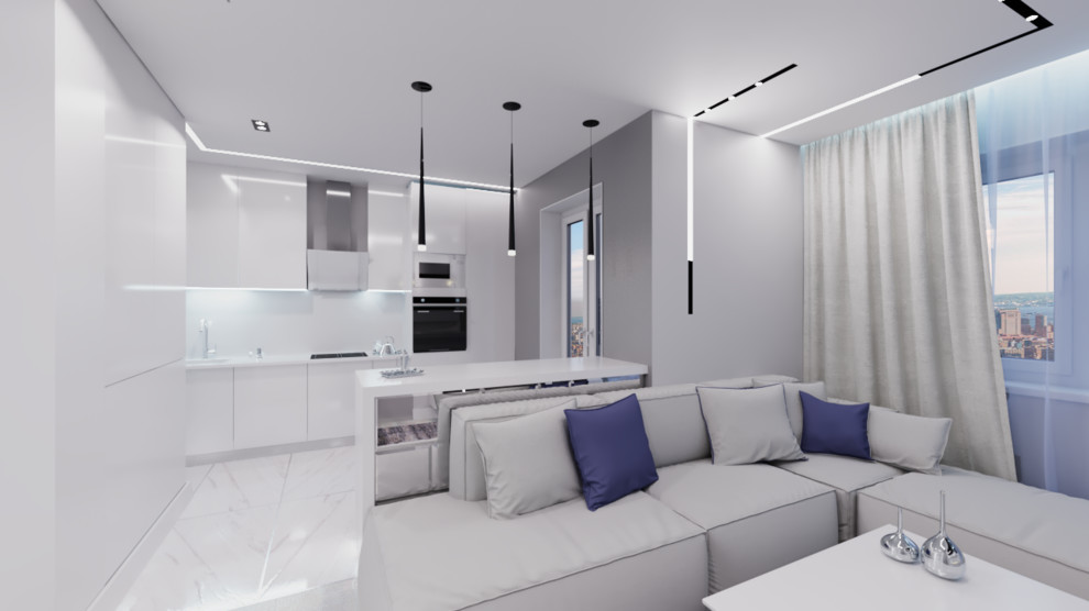 Светлая квартира для семьи молодого спортсмена