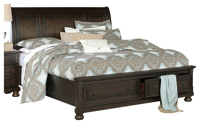 Shelley Platform Bed With Drawers, Eastern King