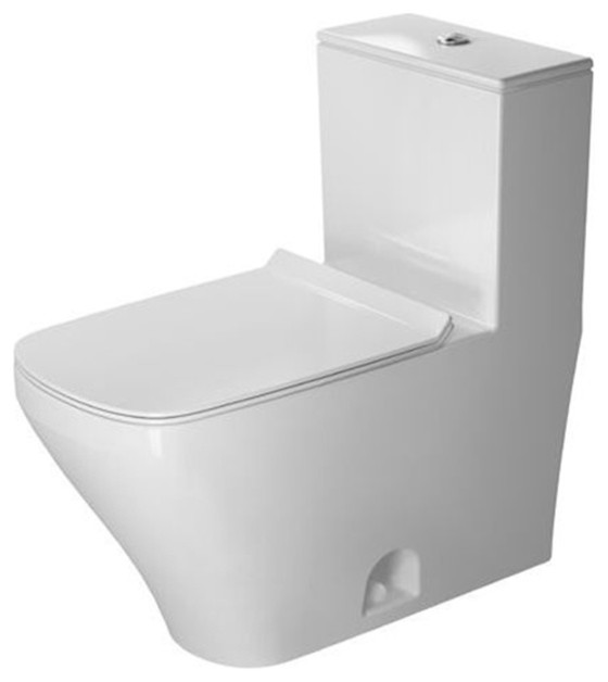 Duravit Durastyle OnePiece Toilet, Dual Flush Top Button, White