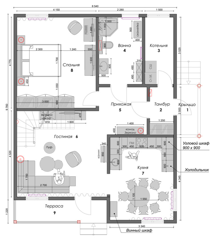 Дача с мансардным этажом