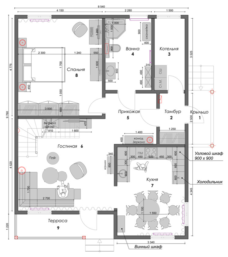 Дача с мансардным этажом