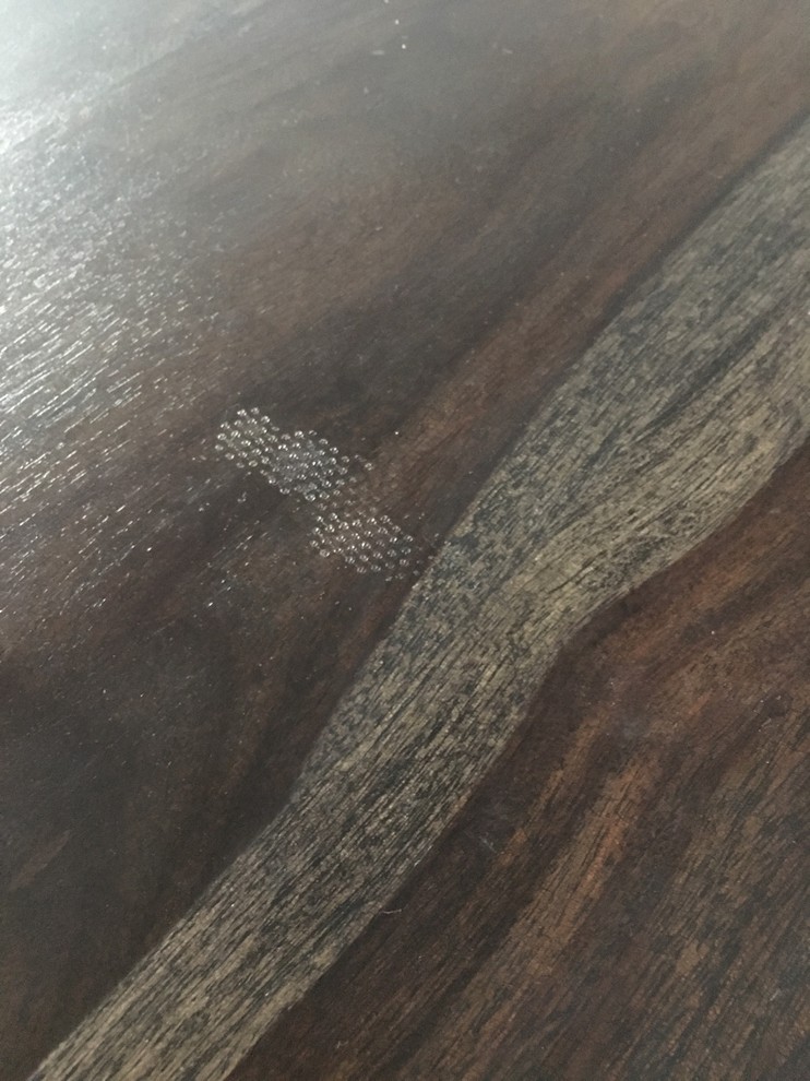 Woodwork Rough Patch Weird raised rough patch on new wood table