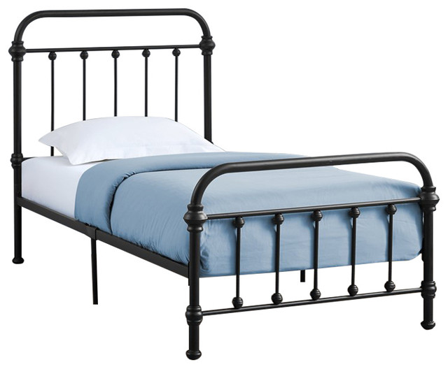 Monarch Black Metal Queen Size Bed Frame Traditional Panel Beds Monarch Black Metal Queen Size Bed Frame Traditional Panel Beds By Gwg