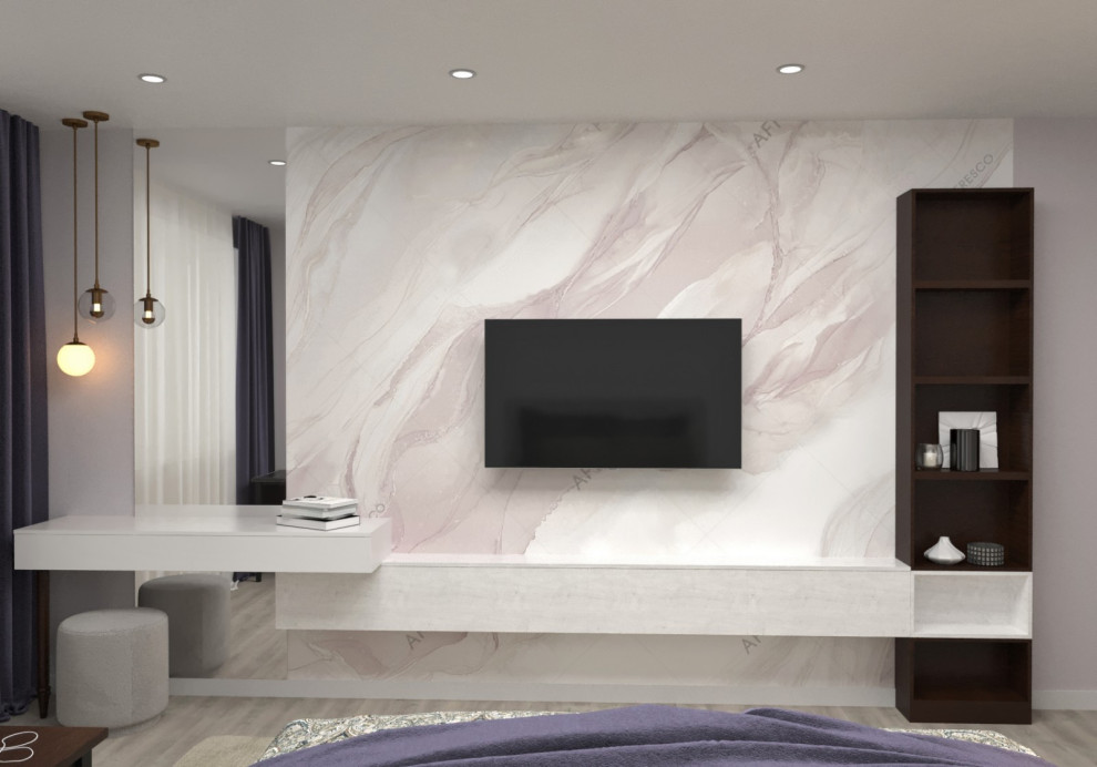 Квартира для любителей лаванды и мяты.