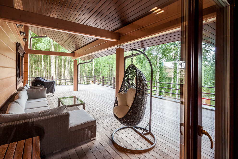 Интерьер трехэтажного загородного дома в Нижегородской области