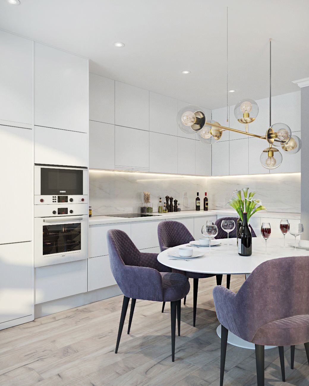 Дизайн проект 4-х комнатной квартиры в ЖК Планета