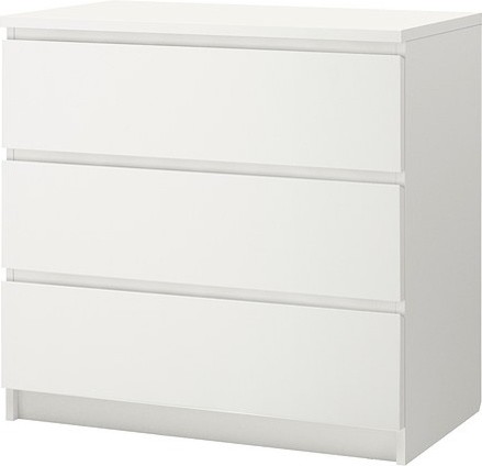 MALM 3 drawer chest