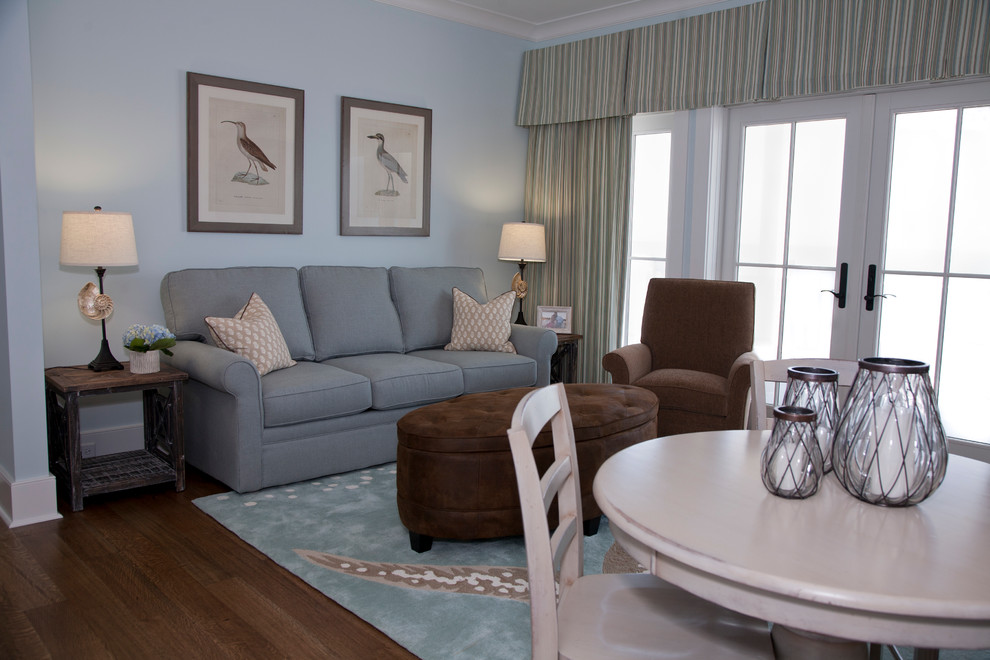 Edisto Beach House Beach Style Living Room Charleston by Riverside Designers