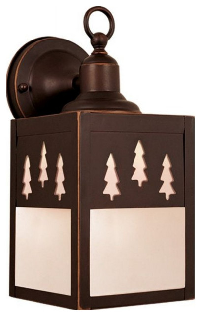 Vaxcel - Yosemite 1-Light Outdoor Wall Sconce in Rustic and Lantern Style 11.25