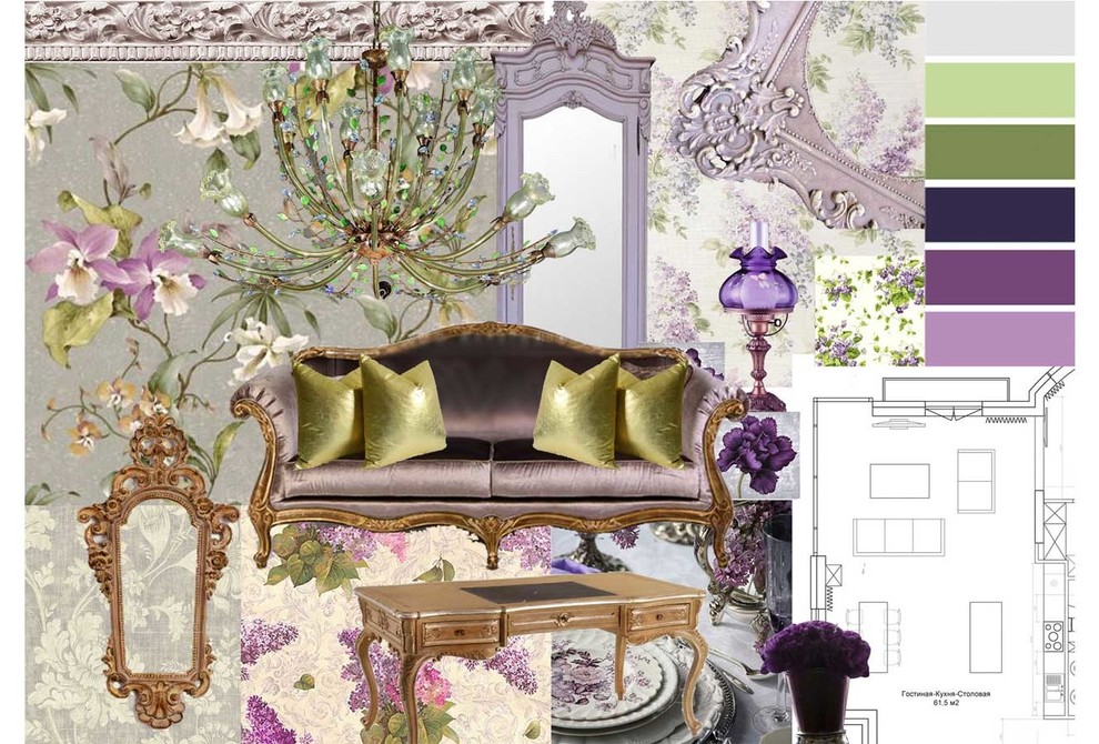 Квартира к классическом стиле нео-барокко